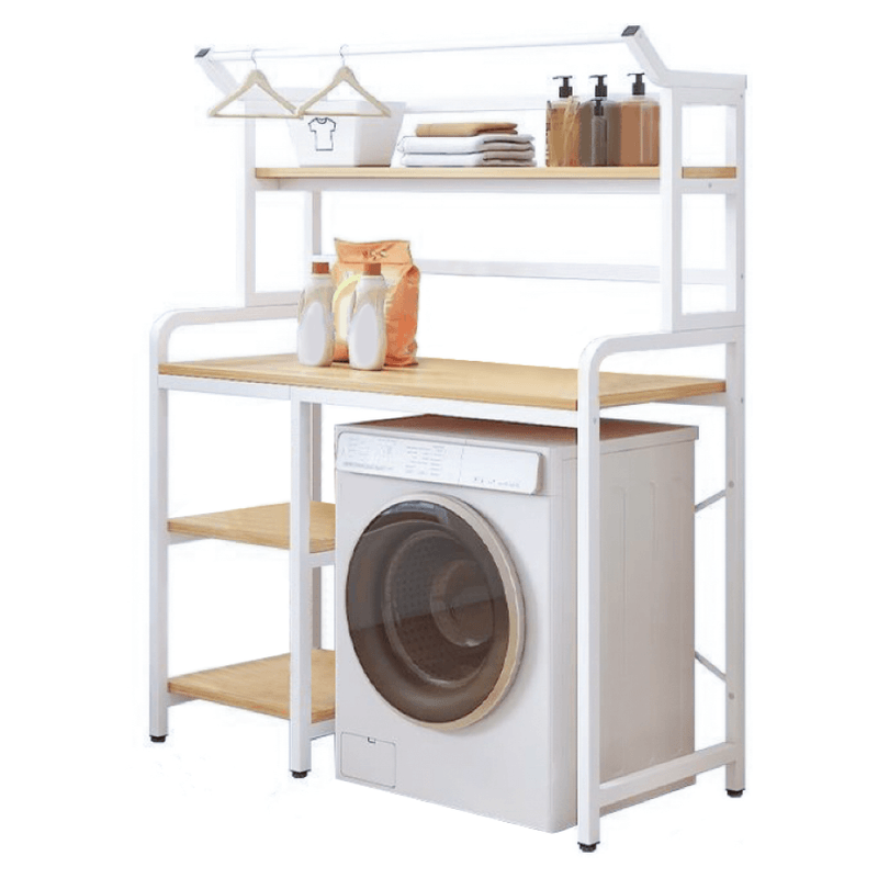 Casa si Gradina - Mobilier - Mobilier baie - Etajere baie - Raft deasupra masinii de spalat, stejar natural/alb, DARBY - Infinity.ro