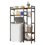 Casa si Gradina - Mobilier - Mobilier baie - Etajere baie - Raft deasupra masinii de spalat, stejar inchis/negru, DELSIN - Infinity.ro