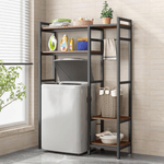 Casa si Gradina - Mobilier - Mobilier baie - Etajere baie - Raft deasupra masinii de spalat, stejar inchis/negru, DELSIN - Infinity.ro