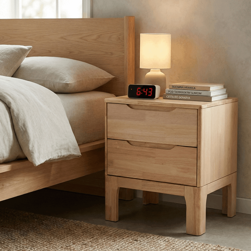 Casa si Gradina - Mobilier - Comode si corpuri - Noptiere - Noptiera, lemn masiv, naturala, FERB - Infinity.ro