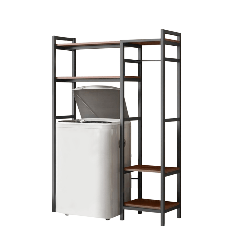 Casa si Gradina - Mobilier - Mobilier baie - Etajere baie - Raft deasupra masinii de spalat, stejar inchis/negru, DELSIN - Infinity.ro