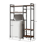 Casa si Gradina - Mobilier - Mobilier baie - Etajere baie - Raft deasupra masinii de spalat, stejar inchis/negru, DELSIN - Infinity.ro