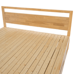 Casa si Gradina - Mobilier - Paturi si accesorii - Paturi - Pat matrimonial, 180x200, lemn masiv, natural, SHEILA - Infinity.ro