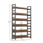 Casa si Gradina - Mobilier - Biblioteci si rafturi - Etajere - Raft, stejar inchis/negru, JANEL TYP 2 - Infinity.ro