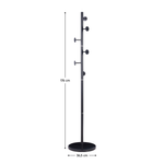 Casa si Gradina - Mobilier - Organizare si depozitare - Cuiere - Cuier, negru, metal/marmura, TRITON - Infinity.ro