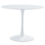 Casa si Gradina - Mobilier - Mese si birouri - Mese bucatarie si dining - Masa dining, runda, alb mat, diametru 110 cm, REVENTON NEW - Infinity.ro
