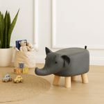 Casa si Gradina - Mobilier - Mobilier copii - Mobilier camera copiilor - Taburet in forma de elefant, gri/natural, BALBO - Infinity.ro