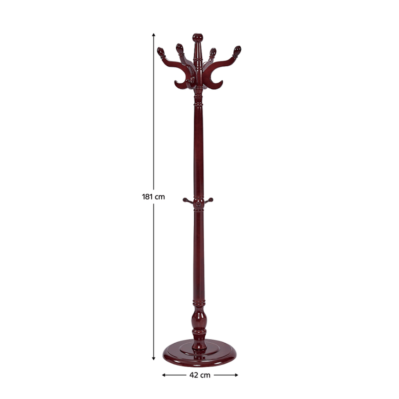 Casa si Gradina - Mobilier - Organizare si depozitare - Cuiere - Cuier, lemn de mesteacan/maro lucios, PORTOFINO - Infinity.ro