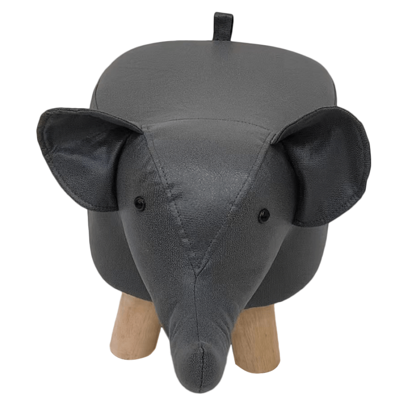 Casa si Gradina - Mobilier - Mobilier copii - Mobilier camera copiilor - Taburet in forma de elefant, gri/natural, BALBO - Infinity.ro