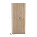 Casa si Gradina - Mobilier - Dulapuri si sifoniere - Dulapuri - Dulap cu lacat, stejar sonoma, BETTY 2 BE02-003-z0 - Infinity.ro