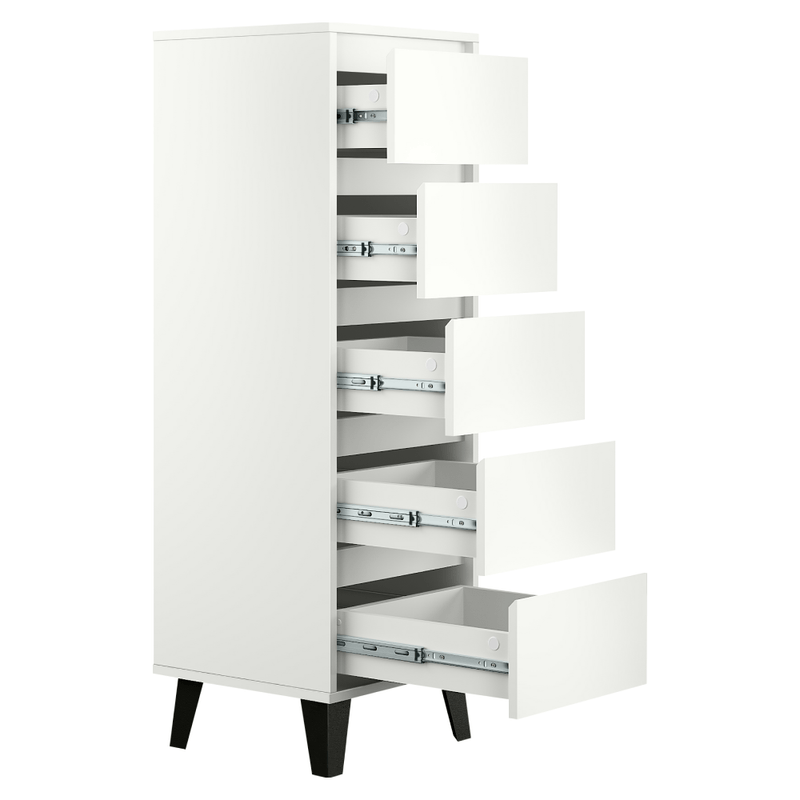 Casa si Gradina - Mobilier - Comode si corpuri - Comode - Comoda, alba, BOGAN 5S40 - Infinity.ro