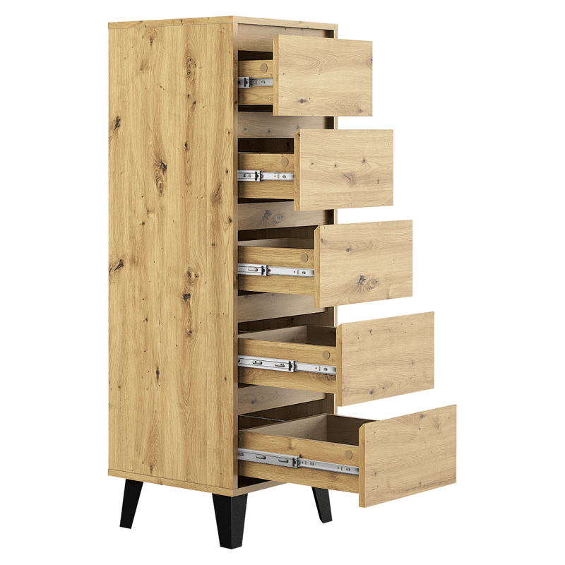 Casa si Gradina - Mobilier - Comode si corpuri - Comode - Comoda, stejar artisan, BOGAN 5S40 - Infinity.ro