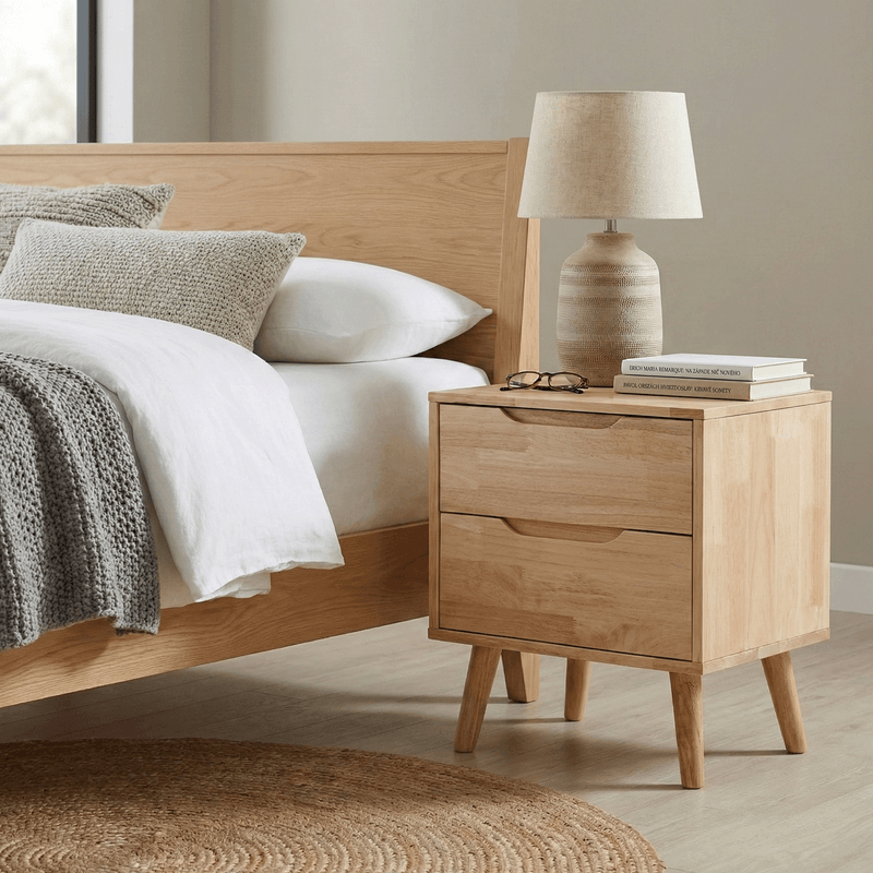 Casa si Gradina - Mobilier - Comode si corpuri - Noptiere - Noptiera, lemn masiv, naturala, BRUNI - Infinity.ro