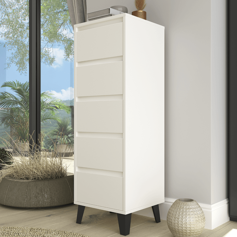 Casa si Gradina - Mobilier - Comode si corpuri - Comode - Comoda, alba, BOGAN 5S40 - Infinity.ro