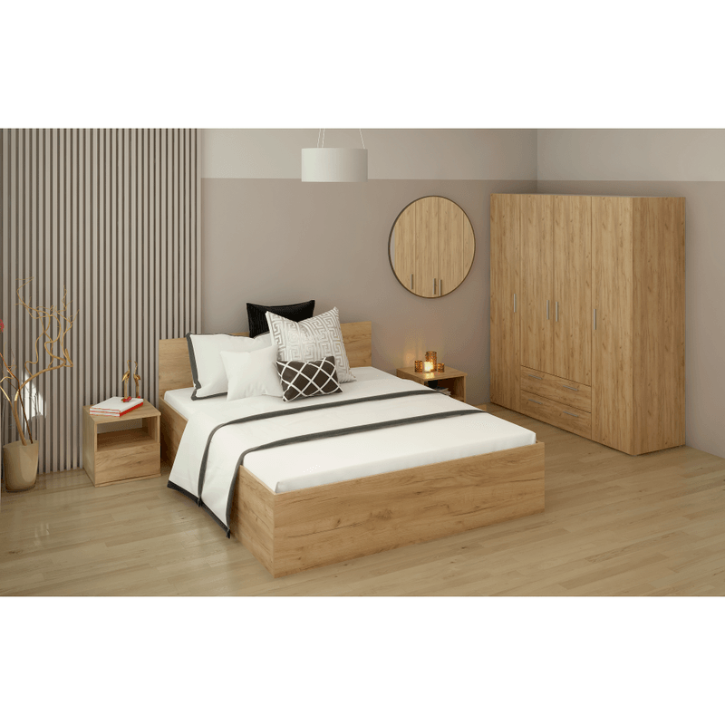 Casa si Gradina - Mobilier - Comode si corpuri - Noptiere - Noptiera, stejar craft auriu, DOLI - Infinity.ro