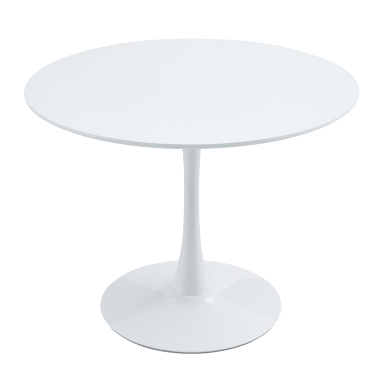Casa si Gradina - Mobilier - Mese si birouri - Mese bucatarie si dining - Masa dining, runda, alb mat, diametru 110 cm, REVENTON NEW - Infinity.ro