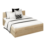 Casa si Gradina - Mobilier - Paturi si accesorii - Paturi - Pat cu somiera metalic si spatiu de depozitare, 160x200, stejar sonoma, DOLI - Infinity.ro