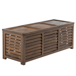 Casa si Gradina - Gradina si terasa - Mobilier exterior - Dulapuri si lazi depozitare exterior - Cutie de depozitare pentru gradina, maro, LADAM - Infinity.ro