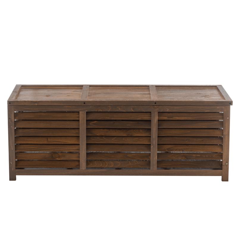 Casa si Gradina - Gradina si terasa - Mobilier exterior - Dulapuri si lazi depozitare exterior - Cutie de depozitare pentru gradina, maro, LADAM - Infinity.ro