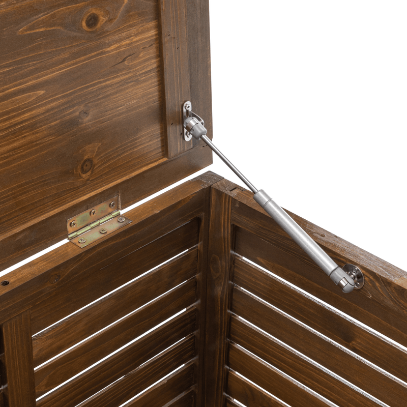 Casa si Gradina - Gradina si terasa - Mobilier exterior - Dulapuri si lazi depozitare exterior - Cutie de depozitare pentru gradina, maro, LADAM - Infinity.ro