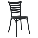 Casa si Gradina - Gradina si terasa - Mobilier exterior - Scaune si sezlonguri gradina - Scaun stivuibil, negru, SAVITO - Infinity.ro