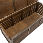 Casa si Gradina - Gradina si terasa - Mobilier exterior - Dulapuri si lazi depozitare exterior - Cutie de depozitare pentru gradina, maro, LADAM - Infinity.ro