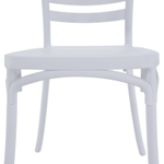 Casa si Gradina - Gradina si terasa - Mobilier exterior - Scaune si sezlonguri gradina - Scaun stivuibil, alb, SAVITO - Infinity.ro