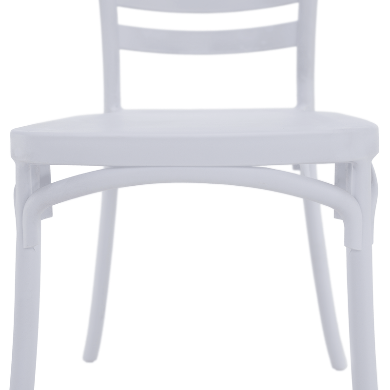 Casa si Gradina - Gradina si terasa - Mobilier exterior - Scaune si sezlonguri gradina - Scaun stivuibil, alb, SAVITO - Infinity.ro