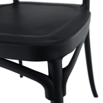 Casa si Gradina - Gradina si terasa - Mobilier exterior - Scaune si sezlonguri gradina - Scaun stivuibil, negru, SAVITO - Infinity.ro