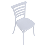 Casa si Gradina - Gradina si terasa - Mobilier exterior - Scaune si sezlonguri gradina - Scaun stivuibil, alb, SAVITO - Infinity.ro