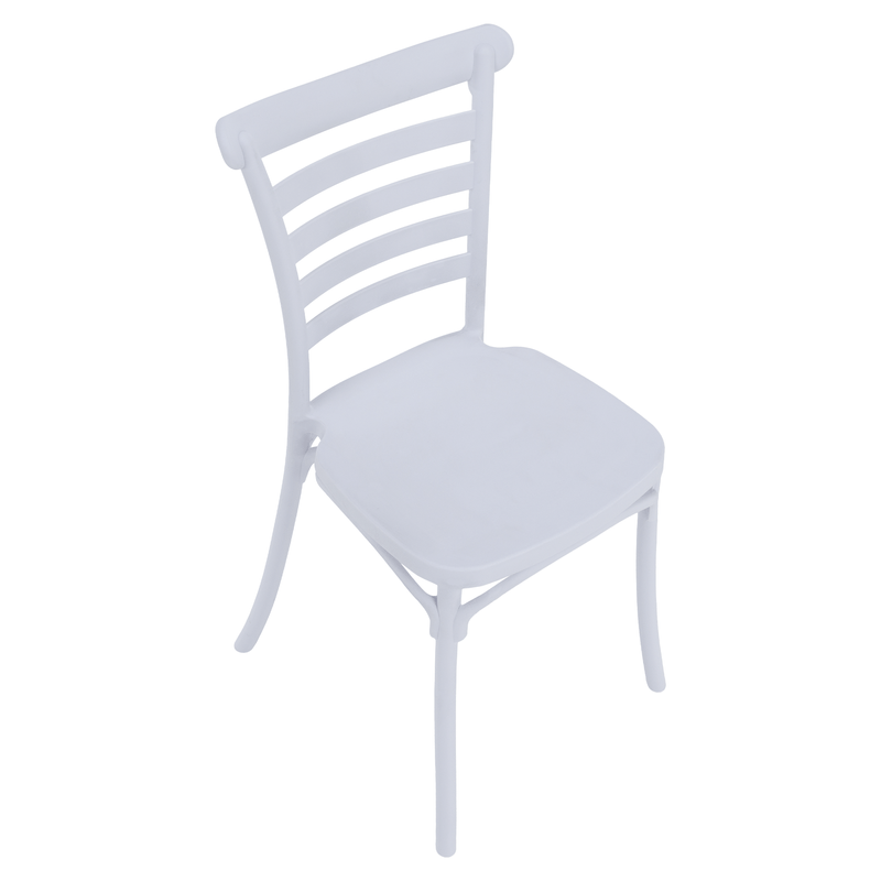 Casa si Gradina - Gradina si terasa - Mobilier exterior - Scaune si sezlonguri gradina - Scaun stivuibil, alb, SAVITO - Infinity.ro