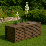 Casa si Gradina - Gradina si terasa - Mobilier exterior - Dulapuri si lazi depozitare exterior - Cutie de depozitare pentru gradina, maro, LADAM - Infinity.ro
