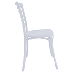 Casa si Gradina - Gradina si terasa - Mobilier exterior - Scaune si sezlonguri gradina - Scaun stivuibil, alb, SAVITO - Infinity.ro