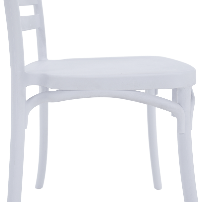 Casa si Gradina - Gradina si terasa - Mobilier exterior - Scaune si sezlonguri gradina - Scaun stivuibil, alb, SAVITO - Infinity.ro