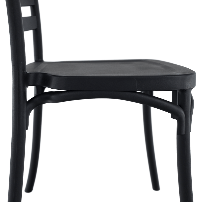 Casa si Gradina - Gradina si terasa - Mobilier exterior - Scaune si sezlonguri gradina - Scaun stivuibil, negru, SAVITO - Infinity.ro
