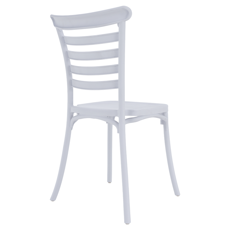 Casa si Gradina - Gradina si terasa - Mobilier exterior - Scaune si sezlonguri gradina - Scaun stivuibil, alb, SAVITO - Infinity.ro