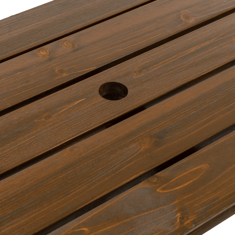 Casa si Gradina - Gradina si terasa - Mobilier exterior - Seturi mobila gradina - Masa de gradina/banca, 2in1, maro, ZAGIR - Infinity.ro
