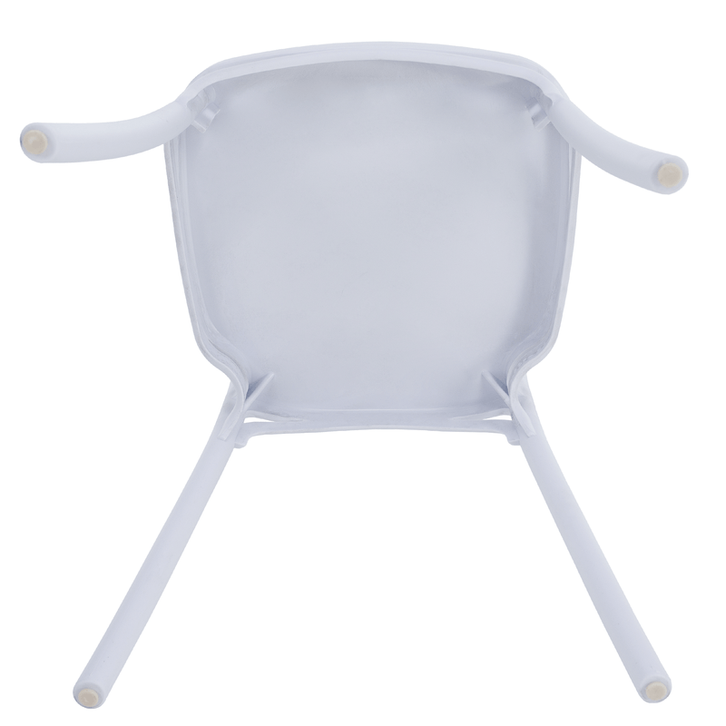 Casa si Gradina - Gradina si terasa - Mobilier exterior - Scaune si sezlonguri gradina - Scaun stivuibil, alb, SAVITO - Infinity.ro