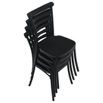 Casa si Gradina - Gradina si terasa - Mobilier exterior - Scaune si sezlonguri gradina - Scaun stivuibil, negru, SAVITO - Infinity.ro