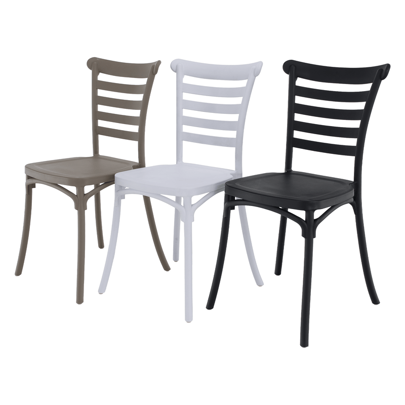Casa si Gradina - Gradina si terasa - Mobilier exterior - Scaune si sezlonguri gradina - Scaun stivuibil, alb, SAVITO - Infinity.ro