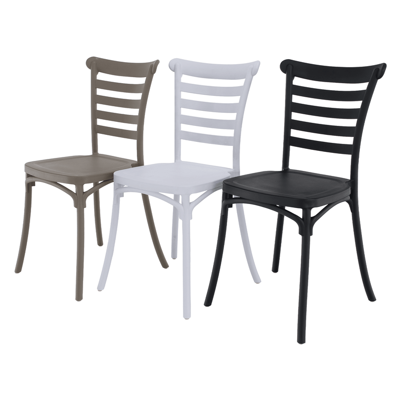 Casa si Gradina - Gradina si terasa - Mobilier exterior - Scaune si sezlonguri gradina - Scaun stivuibil, negru, SAVITO - Infinity.ro