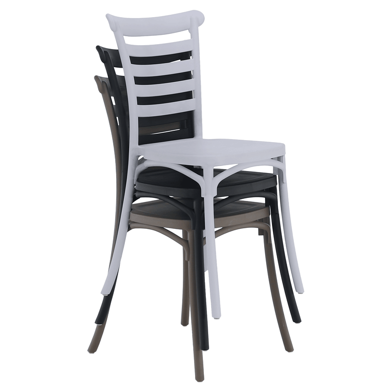 Casa si Gradina - Gradina si terasa - Mobilier exterior - Scaune si sezlonguri gradina - Scaun stivuibil, negru, SAVITO - Infinity.ro
