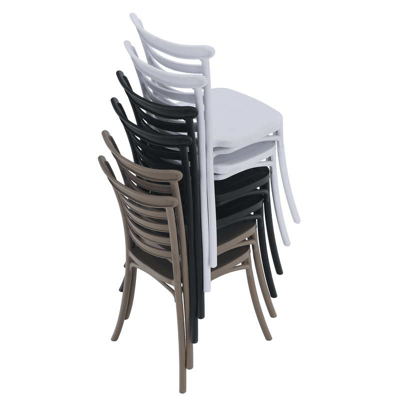 Casa si Gradina - Gradina si terasa - Mobilier exterior - Scaune si sezlonguri gradina - Scaun stivuibil, negru, SAVITO - Infinity.ro