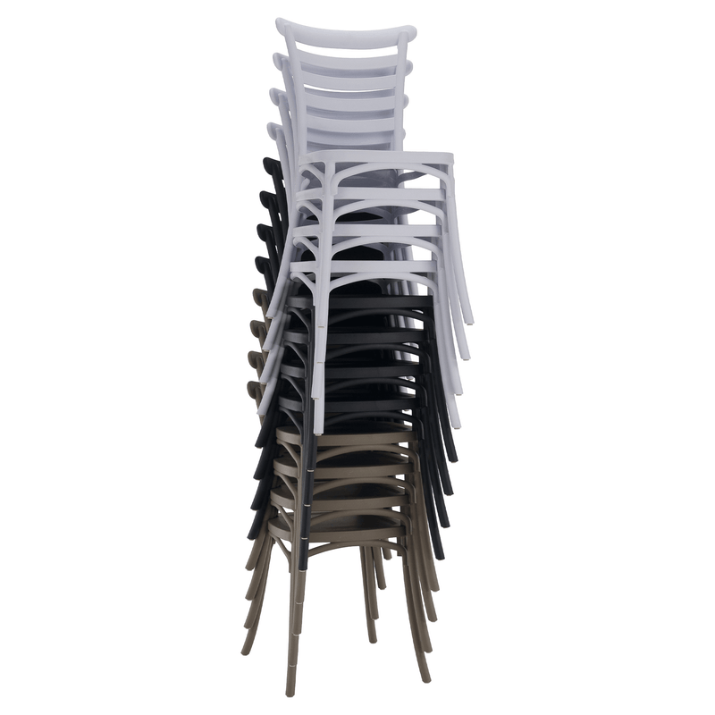 Casa si Gradina - Gradina si terasa - Mobilier exterior - Scaune si sezlonguri gradina - Scaun stivuibil, negru, SAVITO - Infinity.ro
