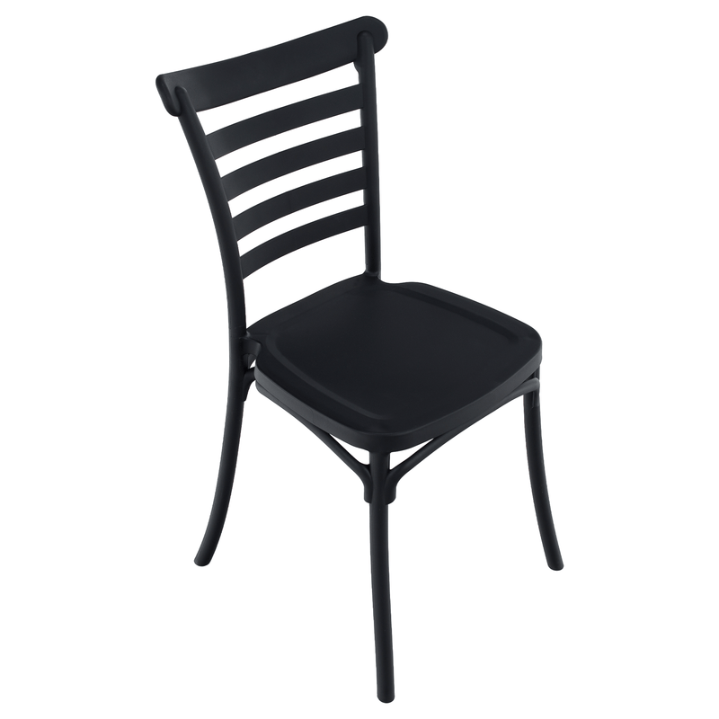 Casa si Gradina - Gradina si terasa - Mobilier exterior - Scaune si sezlonguri gradina - Scaun stivuibil, negru, SAVITO - Infinity.ro