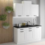 Casa si Gradina - Mobilier - Seturi de mobilier - Seturi bucatarie - Dulap inalt, cu rafturi, alb, LULA 60 DK-210 2F - Infinity.ro