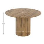 Casa si Gradina - Mobilier - Mese si birouri - Mese bucatarie si dining - Masa de sufragerie, stejar, diametru 120 cm, MAHIR TIP 2 - Infinity.ro