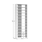Casa si Gradina - Mobilier - Dulapuri si sifoniere - Dulapuri pantofi - Raft inalt/pantofar, alba, OSKI - Infinity.ro
