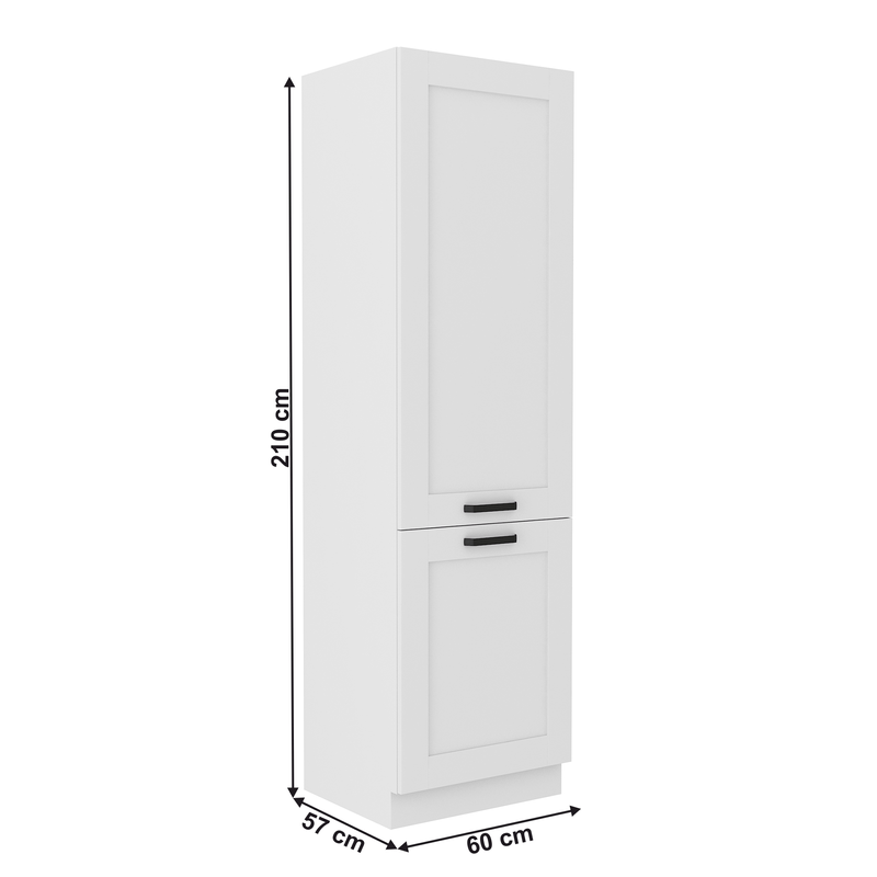 Casa si Gradina - Mobilier - Seturi de mobilier - Seturi bucatarie - Dulap inalt, cu rafturi, alb, LULA 60 DK-210 2F - Infinity.ro