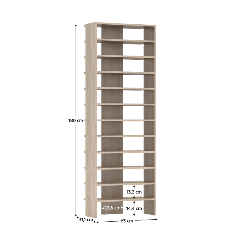 Casa si Gradina - Mobilier - Dulapuri si sifoniere - Dulapuri pantofi - Raft inalt/pantofar, stejar sonoma, OSKI - Infinity.ro